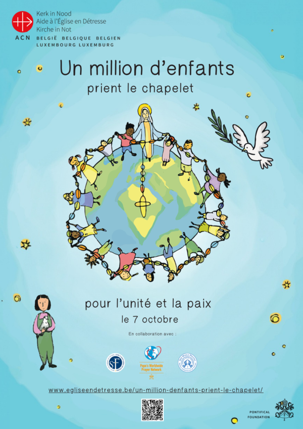 Un million d’enfants prient le chapelet 2 Feuillet 1mk fr