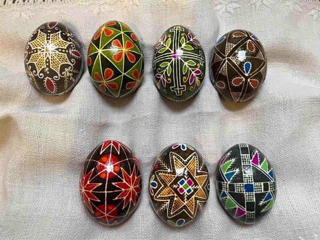 Handgeschilderde eieren uit oekraine