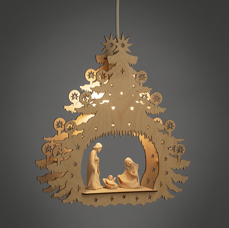 Crèche en bois sculptée 1 Crèche en bois sculptée