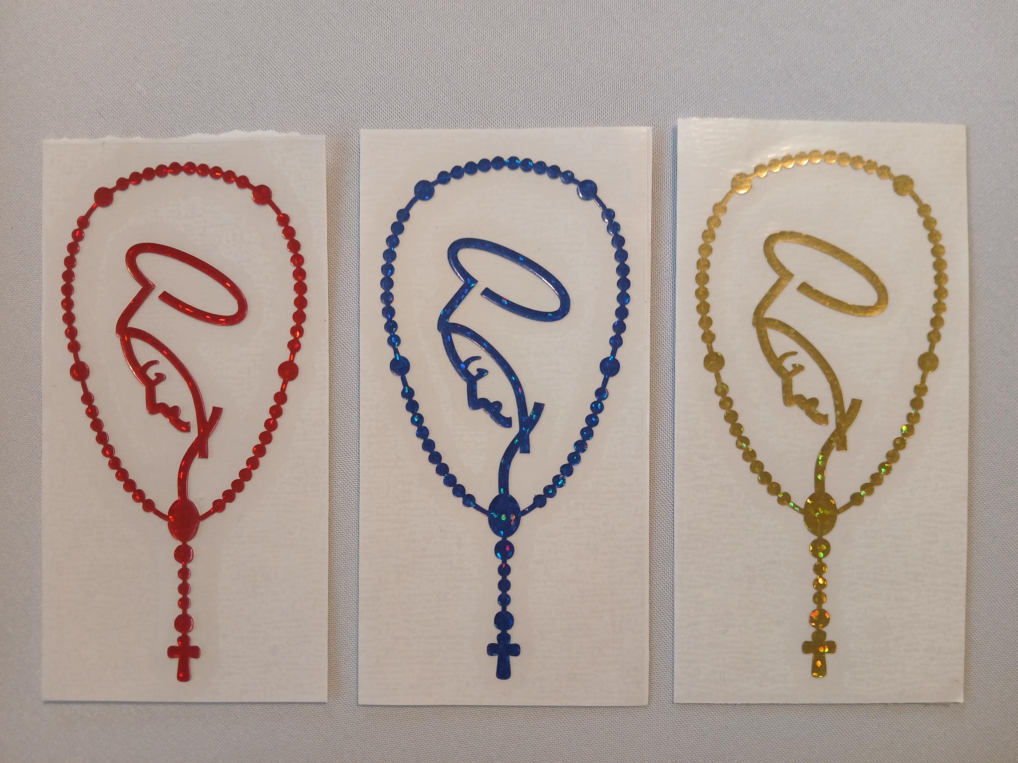 Autocollant chapelet pour voiture 1 Autocollant chapelet pour voiture