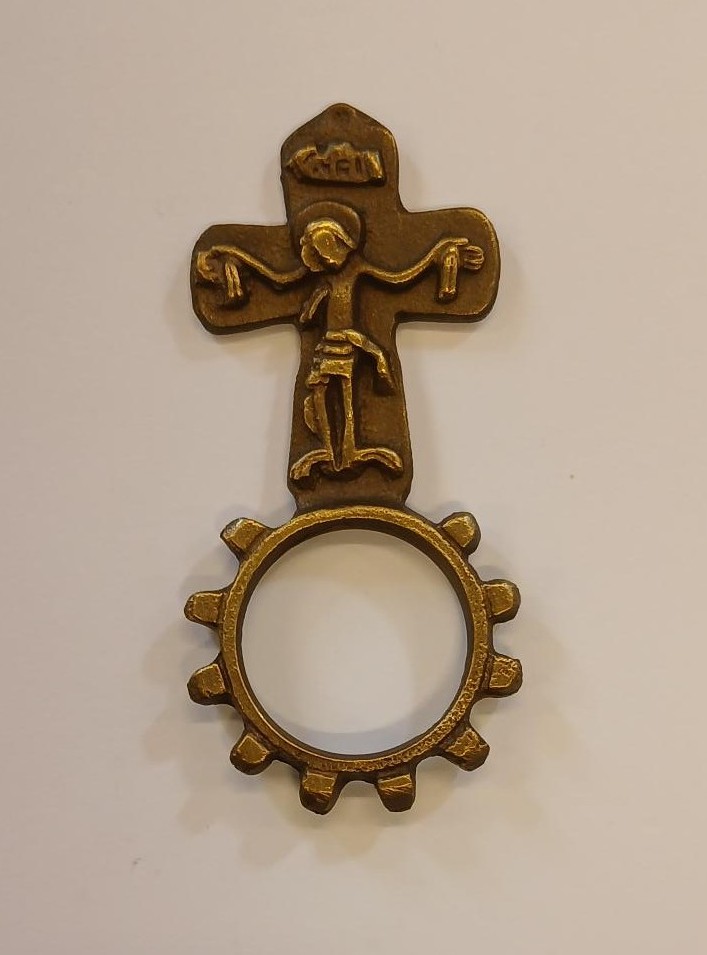 Vingerrozenkrans in brons