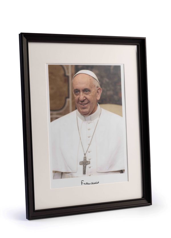 Cadre avec photo du pape François